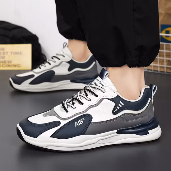 2023 zapatos casuales de moda de nuevo estilo, personalización básica, zapatos deportivos de cuero Unisex para niños, zapatillas de deporte con Velcro