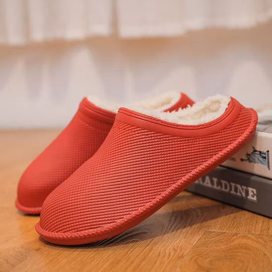 Zapatillas de algodón Mujer Interior Cálido Anti